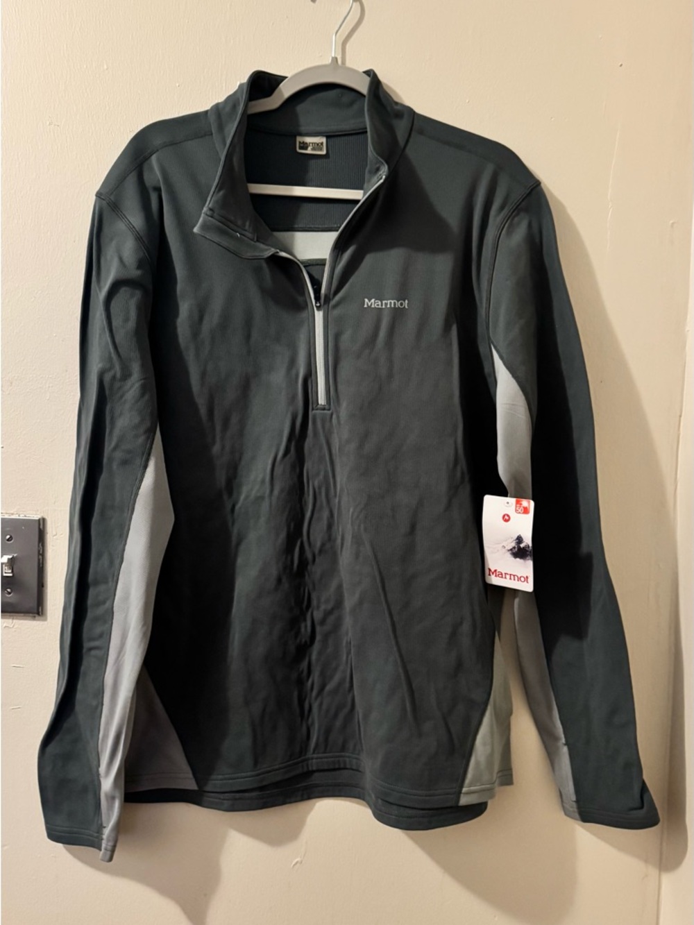 Marmot Men's Gray Excel Half-Zip Jacket NWT